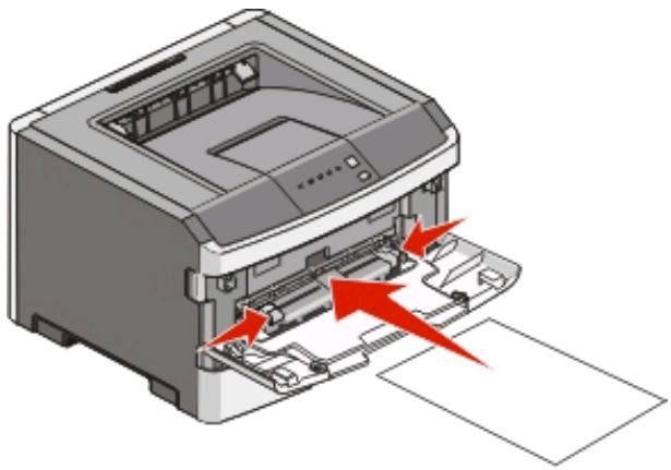 LEXMARK E260D - Utilisation du chargeur manuel - 2