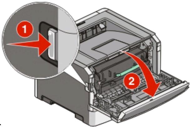 LEXMARK E260D - Elimination des bourrages derrière la porte arrêté - 1