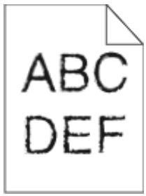 LEXMARK E260D - Les bords des caractères sont irréguliers ou inégaux. - 1