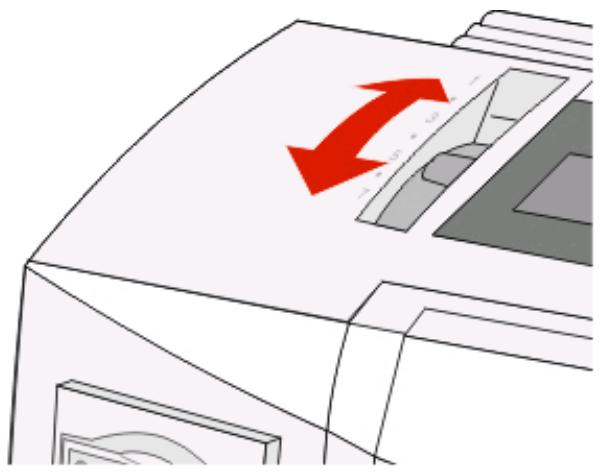 LEXMARK FORMS PRINTER 2500 - Réglage du curseur d'épaisseur - 1