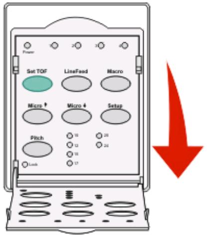LEXMARK FORMS PRINTER 2500 - Sélection et verrouillage d'un espacement - 1