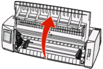 LEXMARK FORMS PRINTER 2500 - Chargement de papier listing à l'aide du tracteur poussant - 3