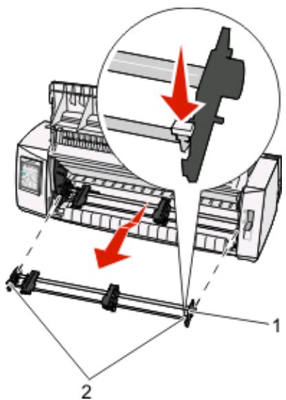 LEXMARK FORMS PRINTER 2500 - Passage de tracteur poussant à tracteur tirant - 2