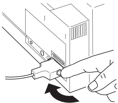 LEXMARK FORMS PRINTER 4227 - Raccordement du cable parallele - 2
