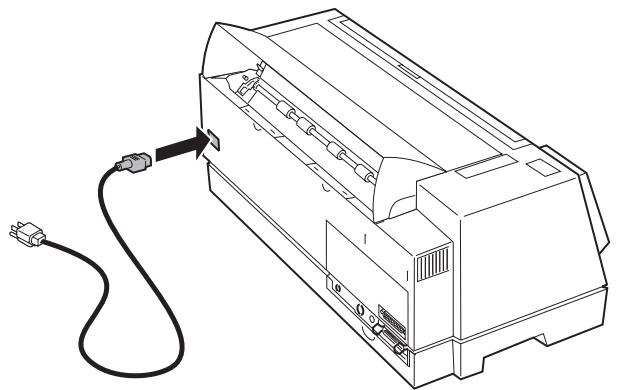 LEXMARK FORMS PRINTER 4227 - Raccordement du cordon d'alimentation - 1