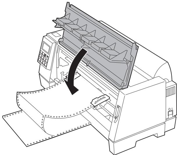 LEXMARK FORMS PRINTER 4227 - Refermez le capot avant. - 1