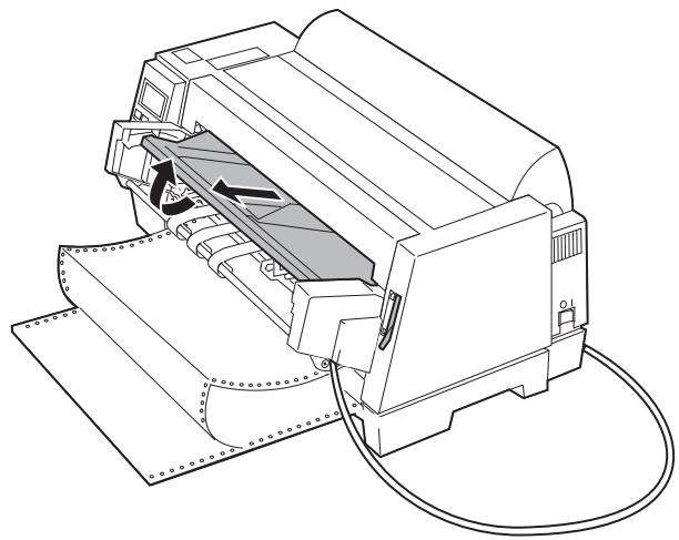 LEXMARK FORMS PRINTER 4227 - Installation du papier continu dans le chargeur du tracteur 2 - 1