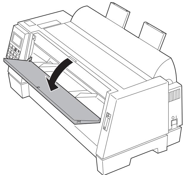 LEXMARK FORMS PRINTER 4227 - Ouvrez le volet de chargement frontal. - 1