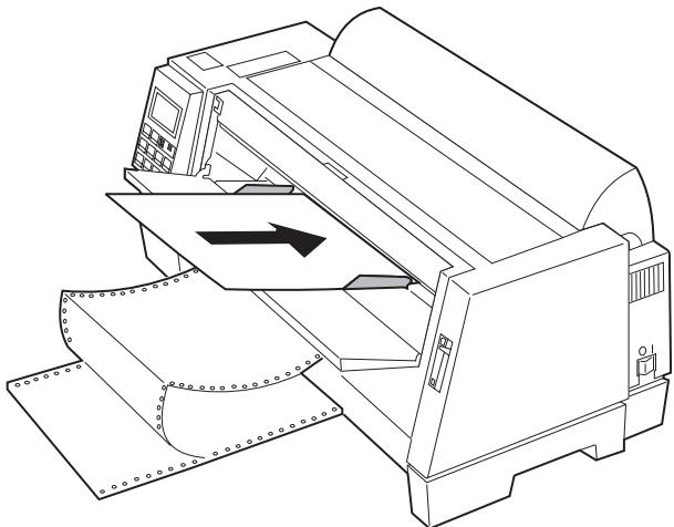 LEXMARK FORMS PRINTER 4227 - Chargement d'une feuille : - 1