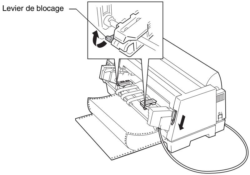 LEXMARK FORMS PRINTER 4227 - Installation du papier continu dans le chargeur du tracteur 2 - 2