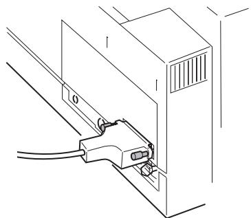 LEXMARK FORMS PRINTER 4227 - Raccordement du cable série - 2