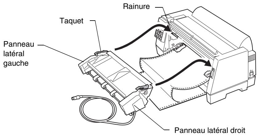 LEXMARK FORMS PRINTER 4227 - Installation du chargeur du tracteur 2 - 2