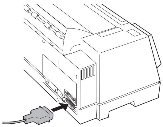 LEXMARK FORMS PRINTER 4227 - Raccordement du cable parallele - 1