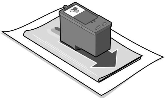 LEXMARK P315 - Wiping the print cartridge nozzles and contacts - 1