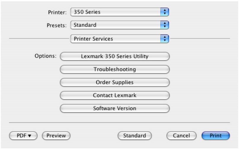 LEXMARK P350 - Utilisation des services de l'imprimante - 1
