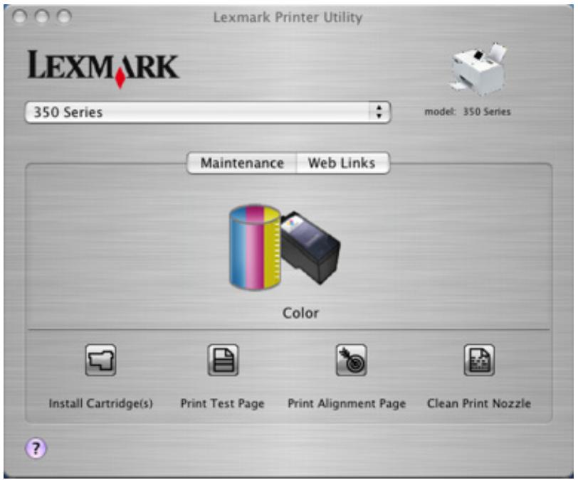 LEXMARK P350 - Utilisation de l'Utilitaire - 1