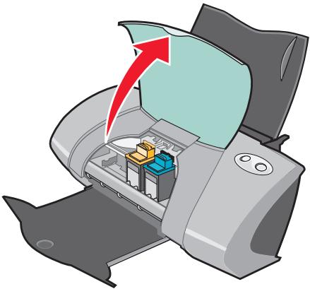 LEXMARK P706 - Retrait des cartouches usagées - 1