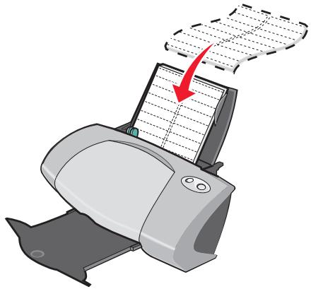 LEXMARK P706 - Etape 1 : Chargez les étiquettes - 1