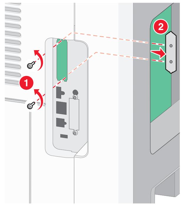 LEXMARK T650 - Installation d'un port ISP (Internal Solutions Port) - 8