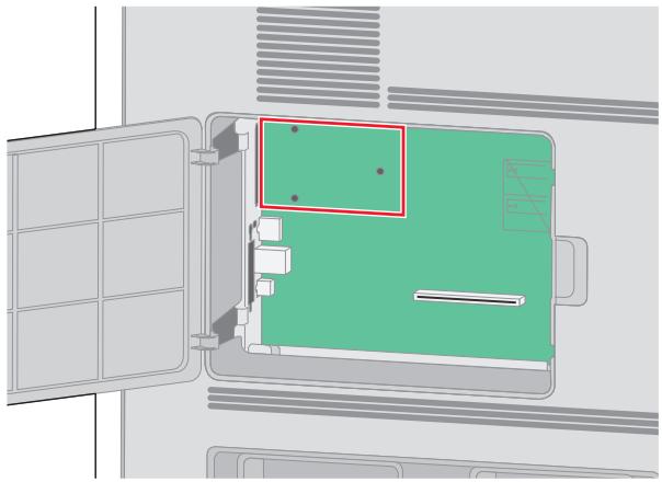 LEXMARK T650 - Installation d'un port ISP (Internal Solutions Port) - 3