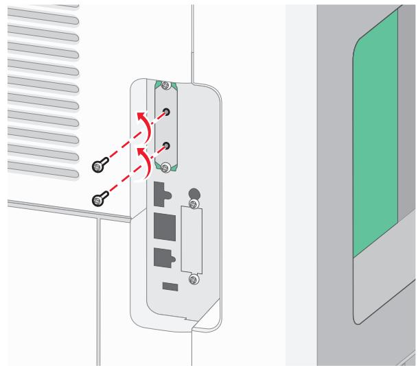 LEXMARK T650 - Installation d'un port ISP (Internal Solutions Port) - 5