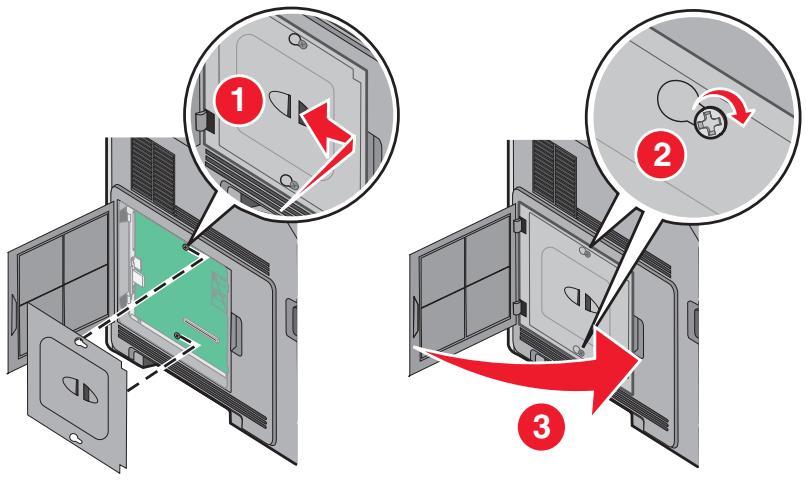 LEXMARK T650 - Installation d'un disque dur sur l'imprimante - 10