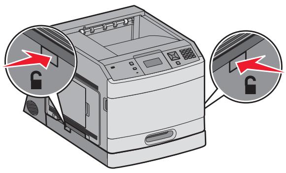 LEXMARK T650 - Retrait d'un dispositif recto verso optionnel - 1