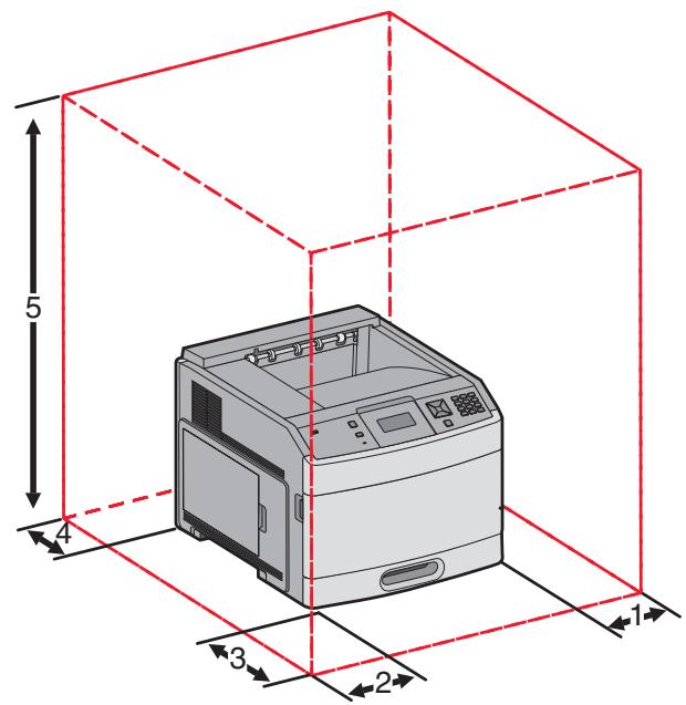 LEXMARK T650 - Sélection d'un emplacement pour l'imprimante - 1
