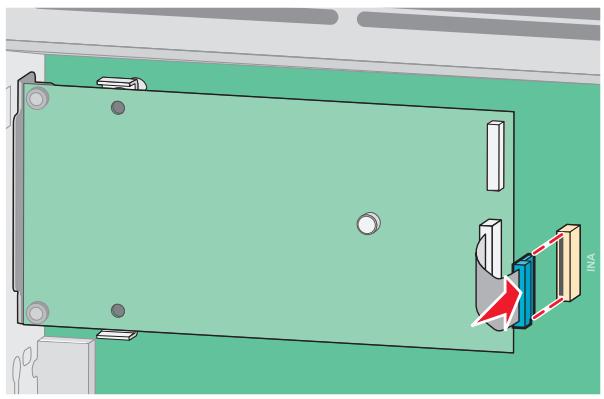 LEXMARK T650 - Installation d'un port ISP (Internal Solutions Port) - 14