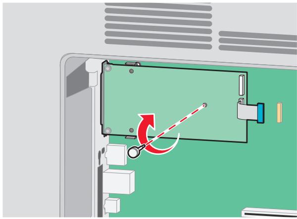LEXMARK T650 - Installation d'un port ISP (Internal Solutions Port) - 12