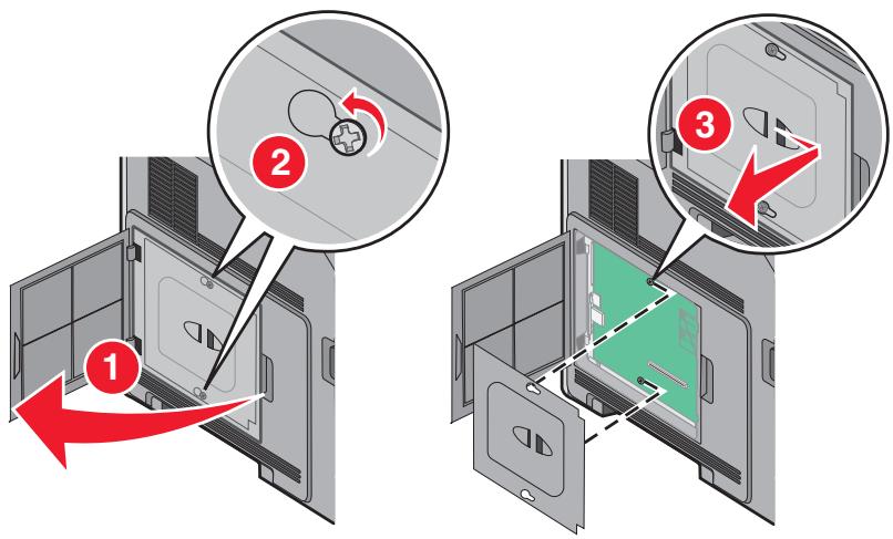 LEXMARK T650 - Installation d'un disque dur sur l'imprimante - 2