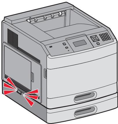 LEXMARK T650 - Retrait d'un bac optionnel - 2