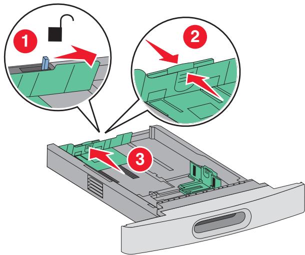 LEXMARK T650 - Chargement du tiroir 250 ou 550 feuilles (standard ou optionnel) - 3