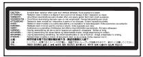 LEXMARK T650 - Etiquette d'avis relatif à l'utilisation de laser - 1