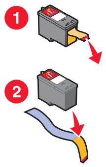 LEXMARK X2470 - Installation d'une cartouche d'encre - 1