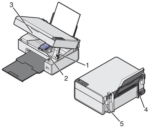 LEXMARK X2470 - Présentation des composants de l'imprimante - 2