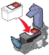 LEXMARK X2470 - Installation d'une cartouche d'encre - 3