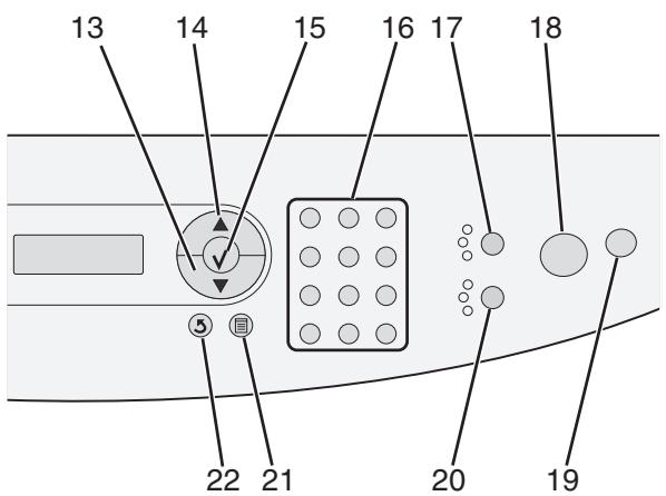 LEXMARK X342N - Utilisation des touches du panneau de commandes - 2