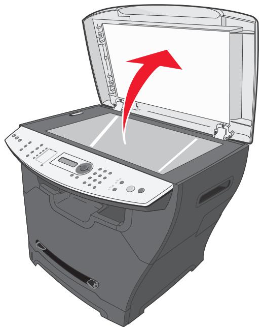 LEXMARK X342N - Nettoyage de la vitre du scanner - 1