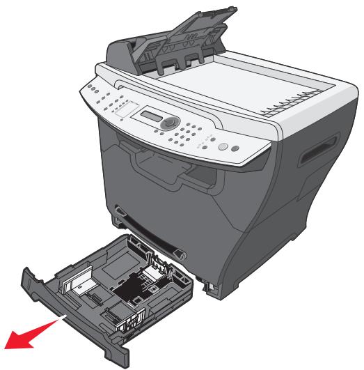LEXMARK X342N - Retirez le tiroir. - 1