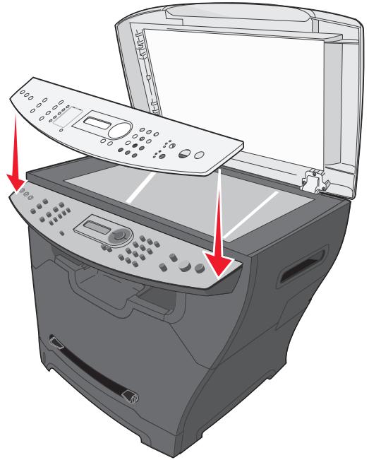LEXMARK X342N - Installation d'une façon de panneau de commandes dans une autre langue - 2