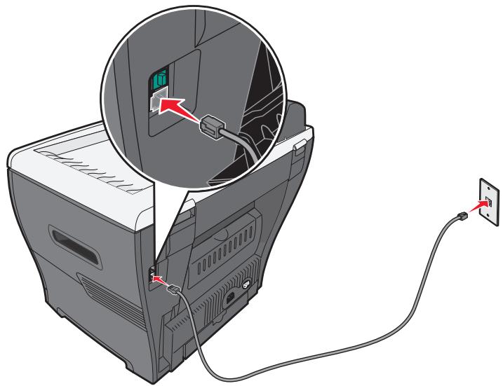 LEXMARK X342N - Connexion à un téléphone - 1