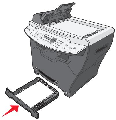 LEXMARK X342N - Insérez le tiroir papier. - 1