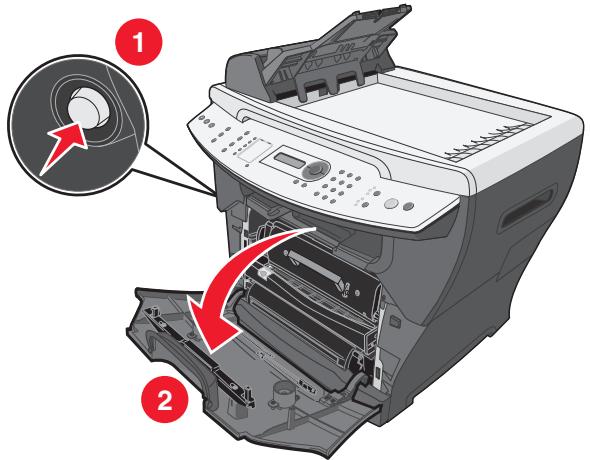 LEXMARK X342N - Elimination d'un bourrage papier - 2