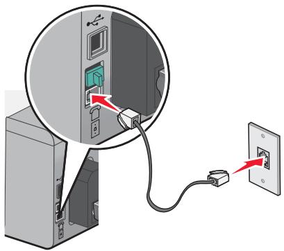 LEXMARK X5075 - Connexion à un téléphone - 1