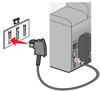 LEXMARK X5075 - Connexion directe à une prise téléphonique murale allemande - 2