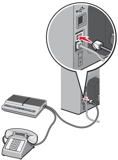 LEXMARK X5075 - Connexion à un répondeur - 4