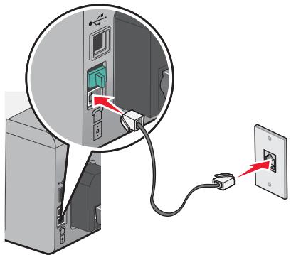 LEXMARK X5075 - Connexion à un ordinateur équipé d'un modem - 1