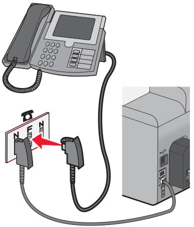 LEXMARK X5075 - Connexion directe à une prise téléphonique murale allemande - 3