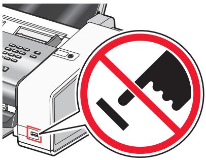 LEXMARK X5075 - Insertion d'un lecteur flash - 2